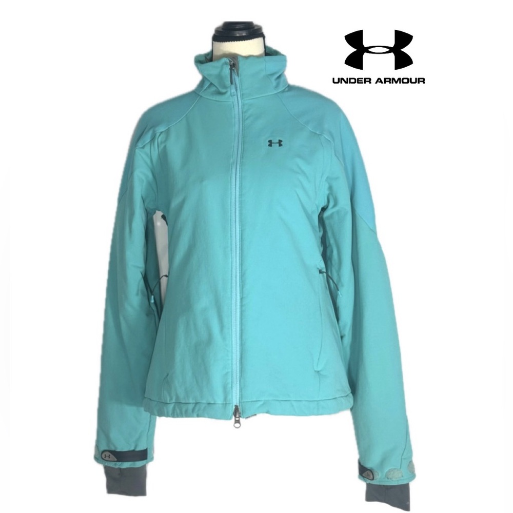 UNDER ARMOUR Women's Teal Winter Jacket ‘Cold Gear’ Size Medium EUC